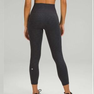 NWT Lululemon Wunder Train High-Rise Crop 23" Heathered Graphite Grey size‎ 4